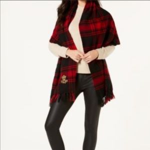 Lauren Iconic Plaid Blanket Wrap